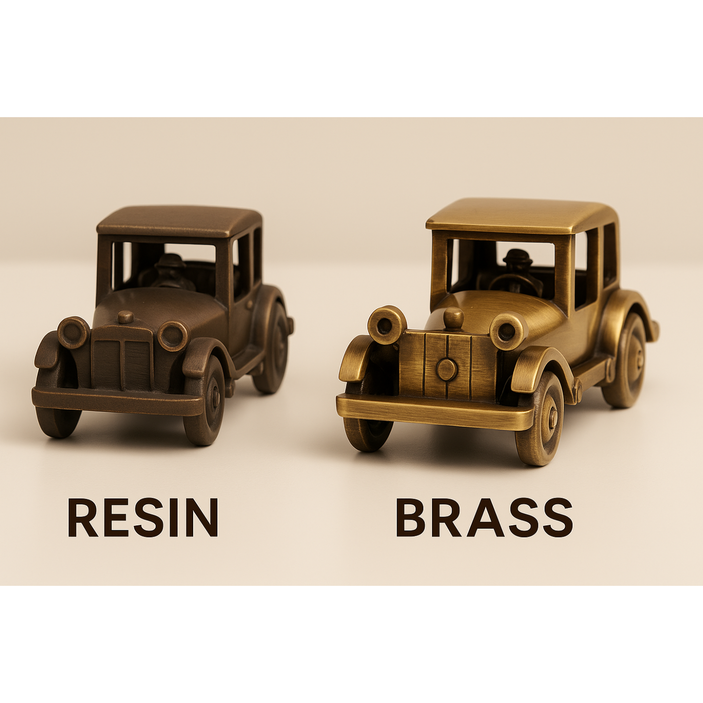 HeritageCar™ Brass Vintage Car