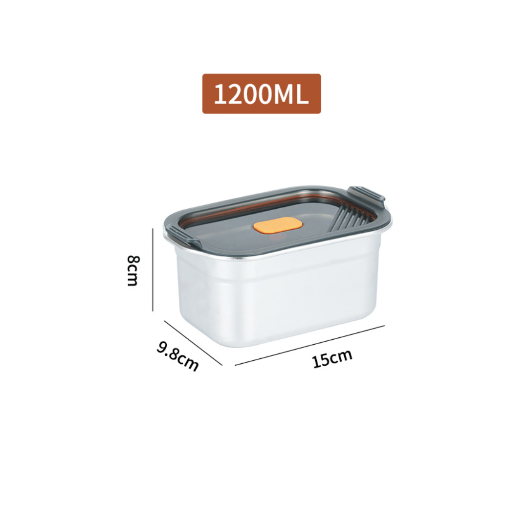 Multifunctional Vacuum-Sealed Stainless Steel Food Storage Container