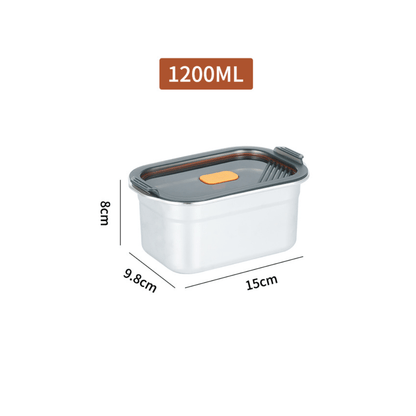 Multifunctional Vacuum-Sealed Stainless Steel Food Storage Container