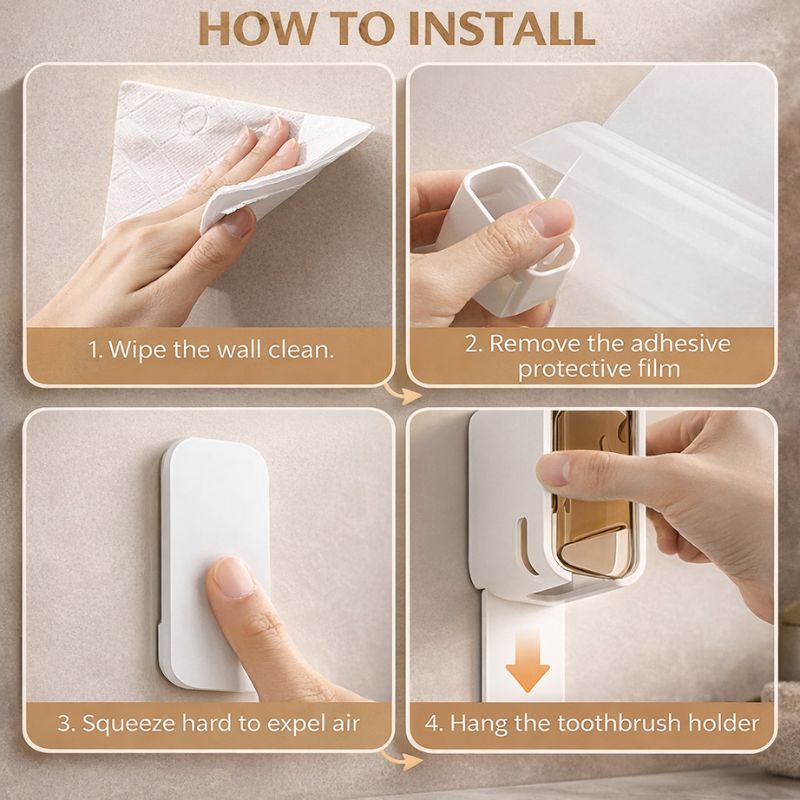 BRISTL™ Wall-Mounted Toothbrush Holder