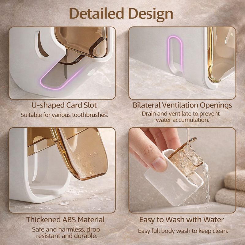 BRISTL™ Wall-Mounted Toothbrush Holder