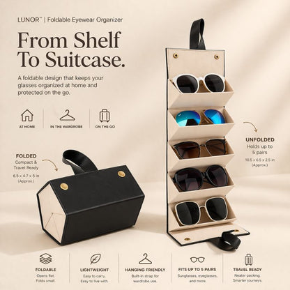 LUNOR™  Foldable Eyewear Organizer
