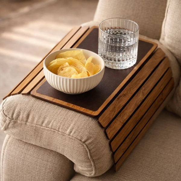 ARMO™ Premium Grip-First Sofa Armrest Tray