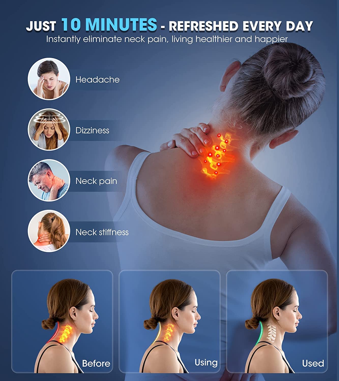 Neck and Shoulder Relaxer For Cervical Spine Alignment