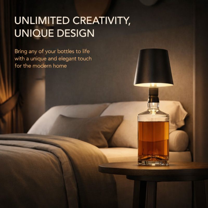 Bottega™ Cordless Bottle-Top Ambient Lamp