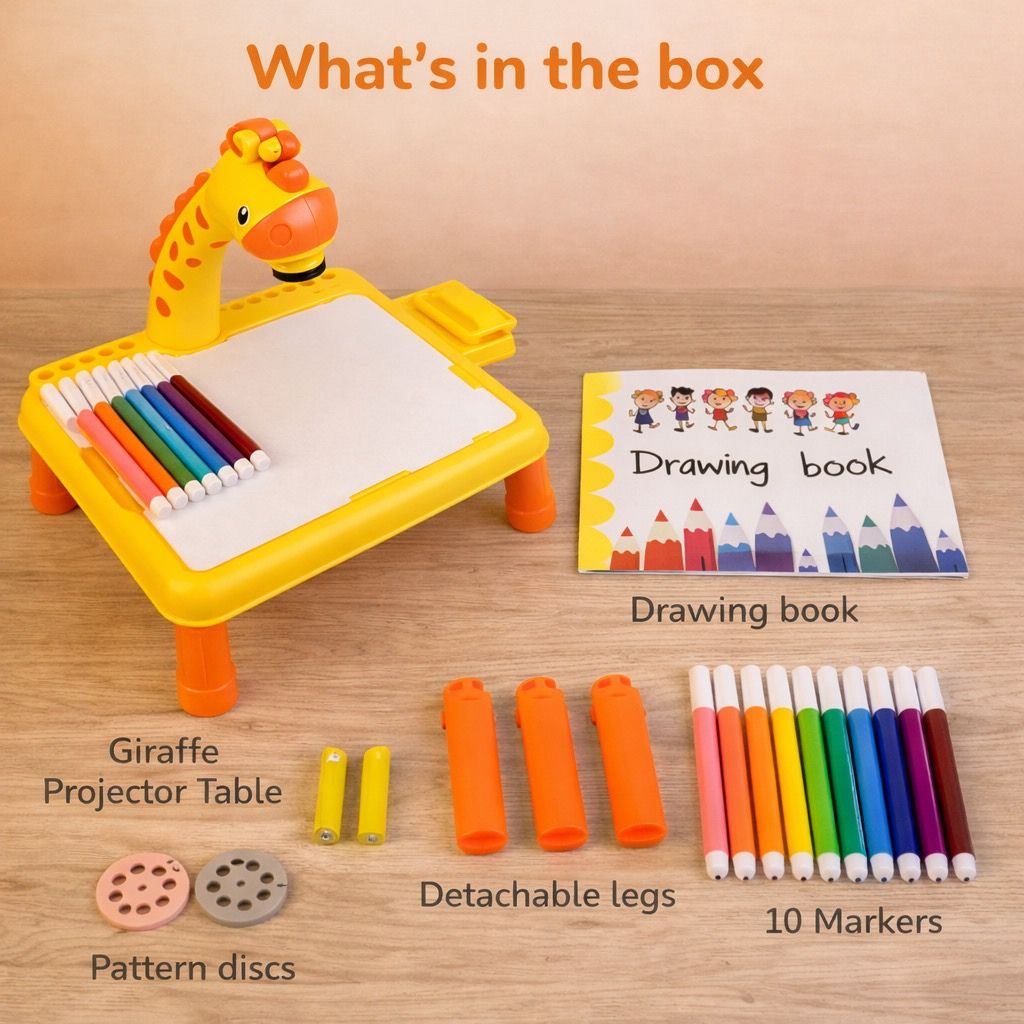 KidDraw™ Kids Drawing Projector Table (Trace & Color Kit)