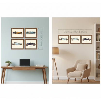 MotorMuse™ Vintage Car Framed Art