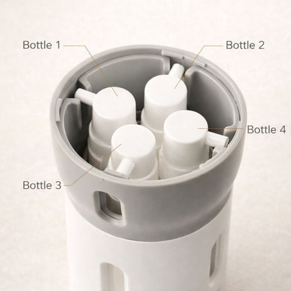 Dispensa™ 4-in-1 Rotating Travel Dispenser