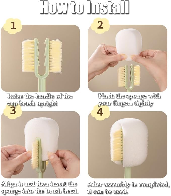 5 in 1 Bottle Cleaning Brush