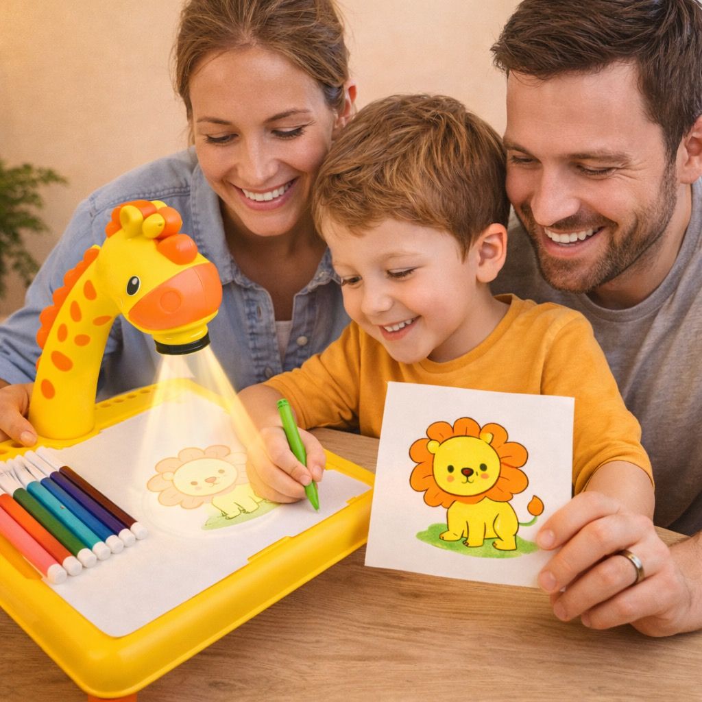KidDraw™ Kids Drawing Projector Table (Trace & Color Kit)