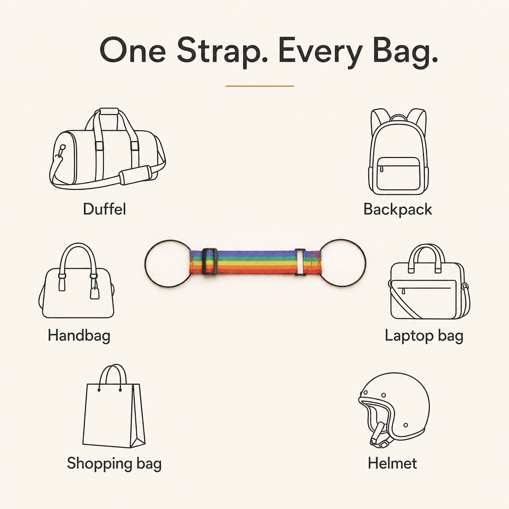 Strapo™ | Bag Bungee Luggage Strap - Add a Bag, Travel Hands-Free