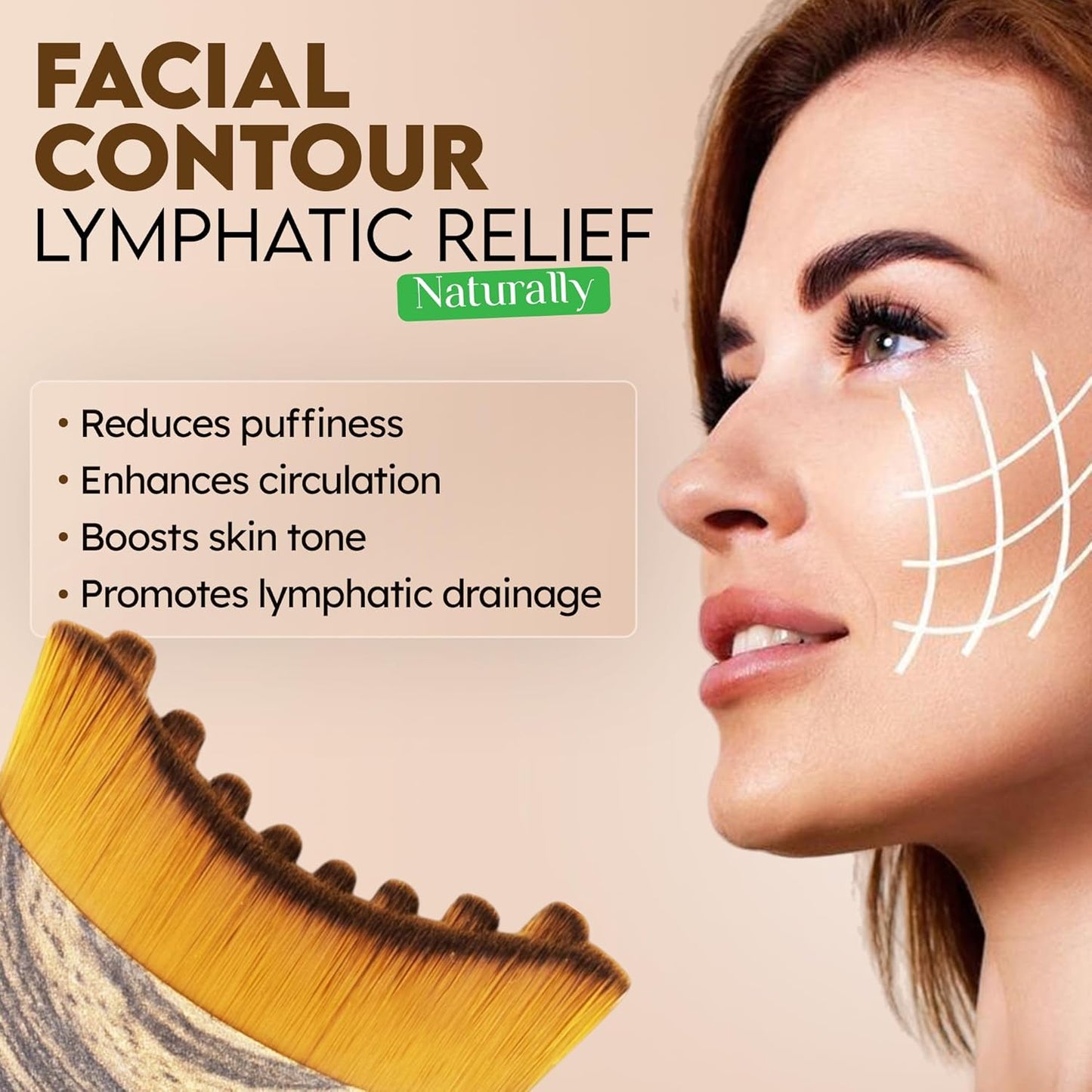 The Original Lymphatic Contour Face Brush (Buy 1 Get 1 Free)