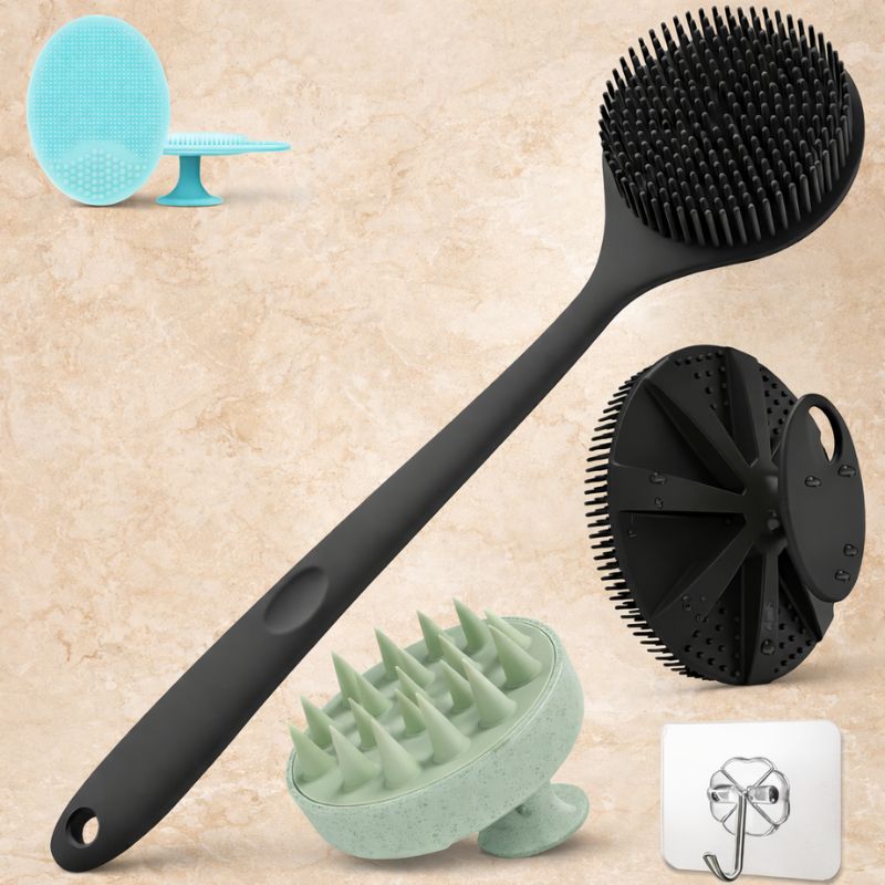 RINZR™ 4-in-1 Silicone Shower Set