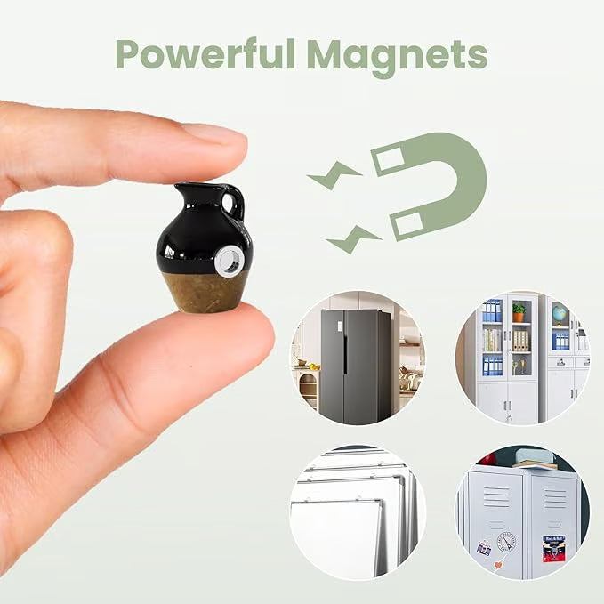 Mini Flower Vase Fridge Magnets