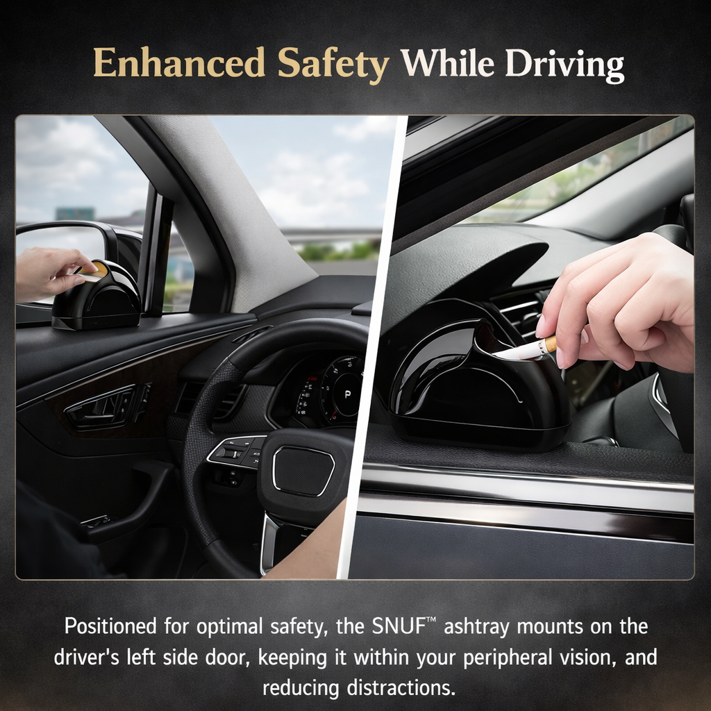 SNUF™ | Door-Mounted Car Ashtray