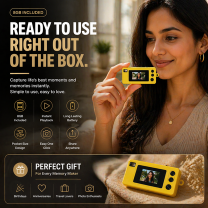 VIDZO™ G6 Thumb Camera Keychain