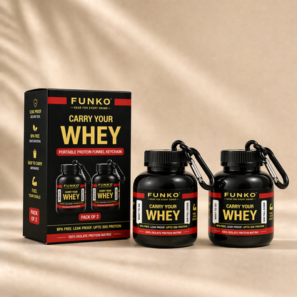 FUNKO™ | Portable Protein Funnel Keychain (Pack of 2)