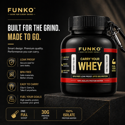 FUNKO™ | Portable Protein Funnel Keychain (Pack of 2)