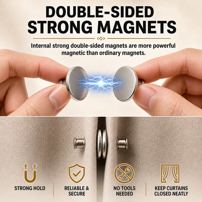 DRAPO™ | Magnetic Curtain Closure Set (8 Pieces)