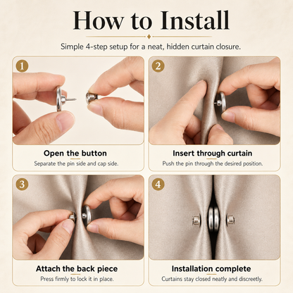 DRAPO™ | Magnetic Curtain Closure Set (8 Pieces)