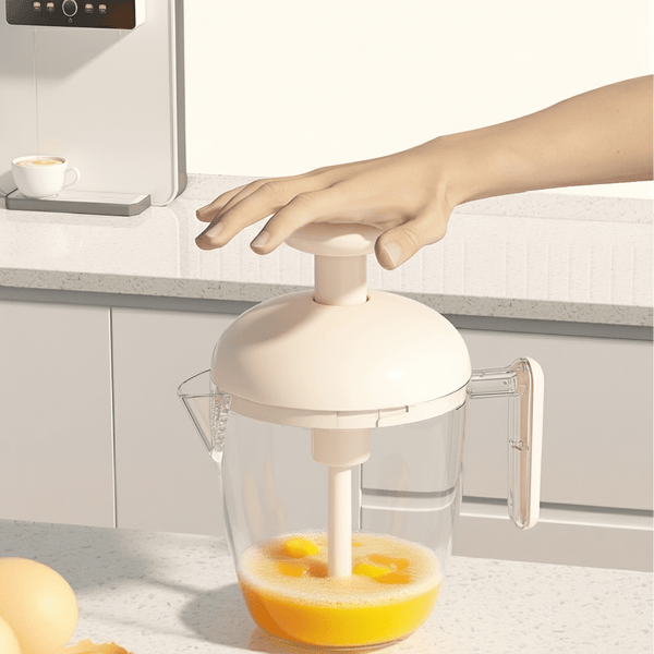 Multifunctional Press-Type Egg Whisking and Filtering Cup
