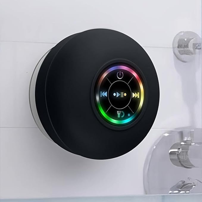 Mini Bluetooth Shower Audio Device with RGB Lights