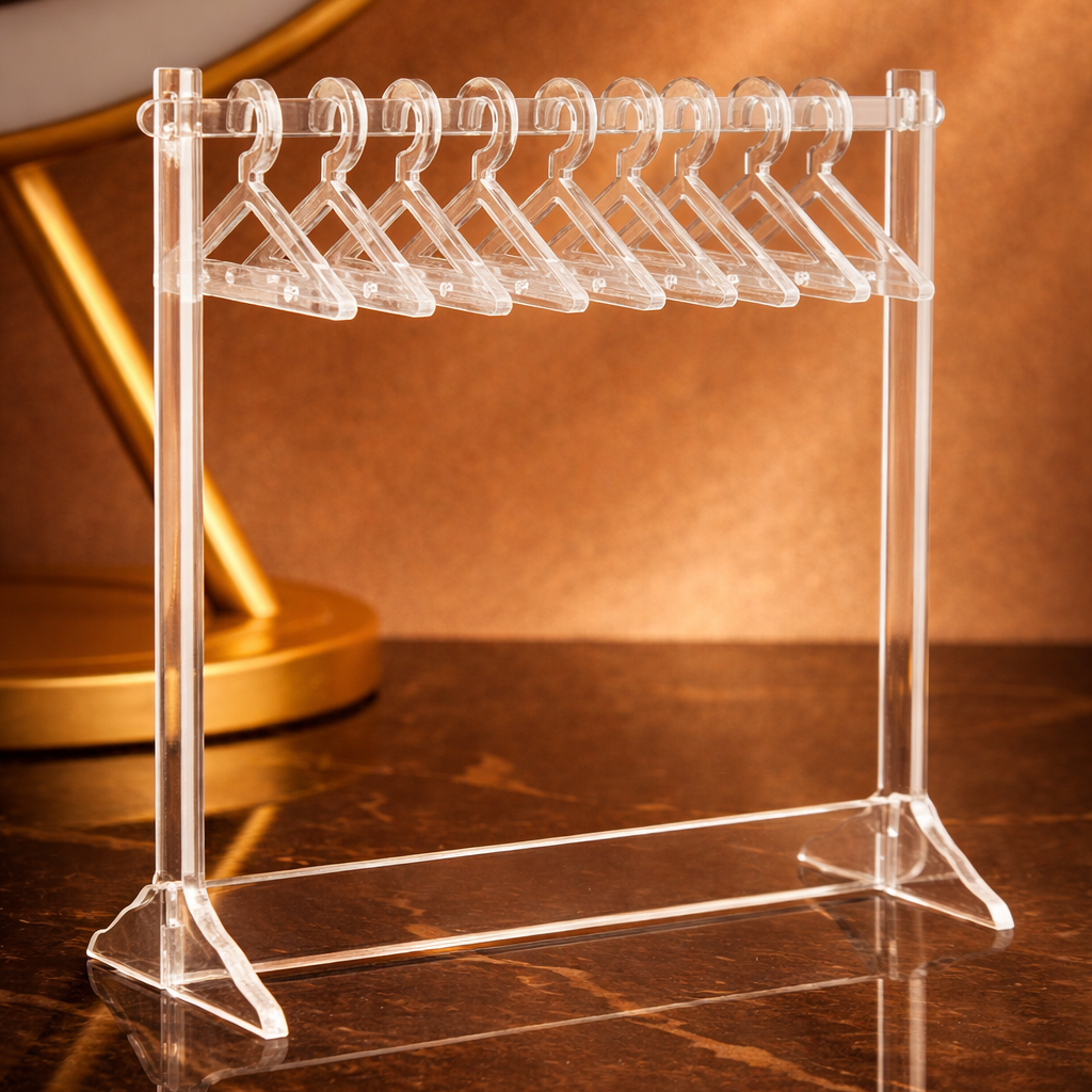 ✨ CrystalClear Jewelry Display Stand – Elegant Acrylic Organizer for Earrings & Necklaces ✨